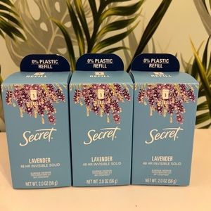 Secret 48hr Invisible Solid Deodorant Refill Set